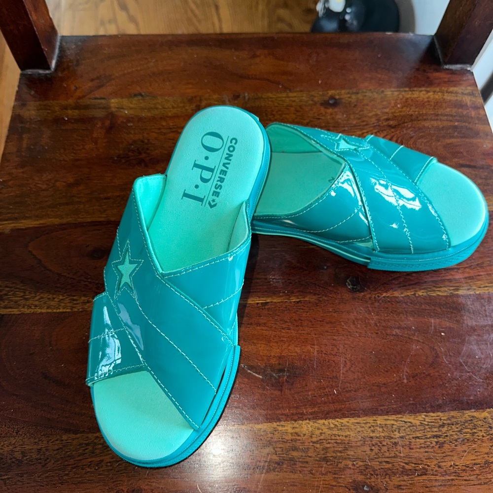 Converse women’s Teal Slide Sandals